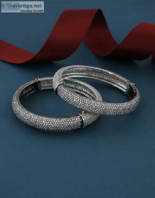 Shop for Fancy Bangles from the House of Anuradha Art Jewellery.
