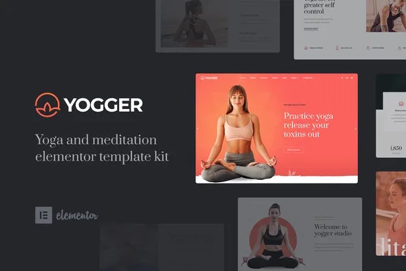 Yogger - meditation and yoga elementor template kit