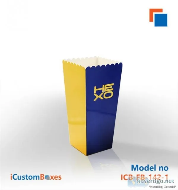 A number of Popcorn Boxes are available at iCustomBoxes