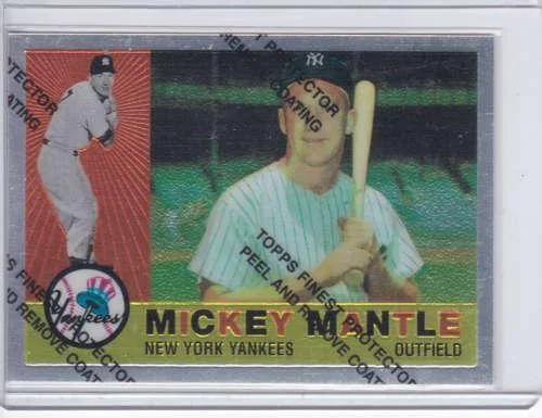 Mickey Mantle 1996 Topps Mantle Finest Commemorative 1019