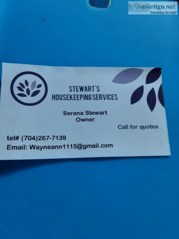 Stewart s housekeeping