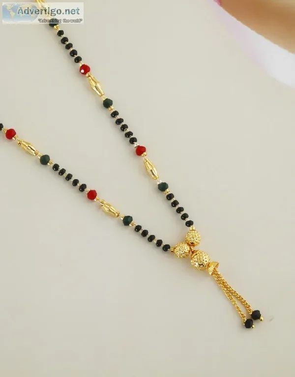An Extremely Beautiful Collection of Short Mangalsutra for Women
