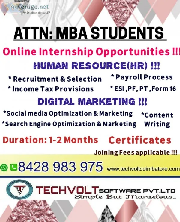 BCABSCMCAMSCONLI NE SUMMER INTERNSHIPTECHVOLT SOFTWARE ENGINEERI