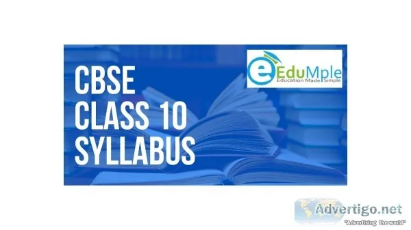 CBSE Class 10 Syllabus