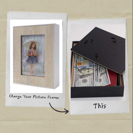  Diversion Safe As A Gorgeous Picture Frame...