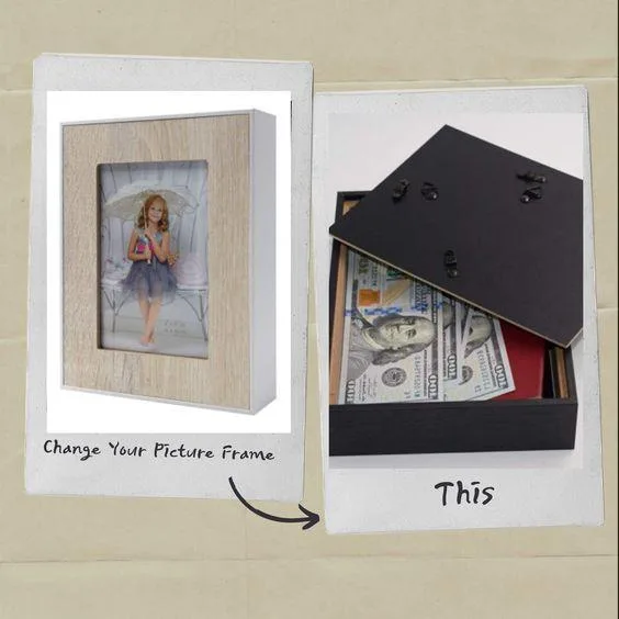  Diversion Safe As A Gorgeous Picture Frame...