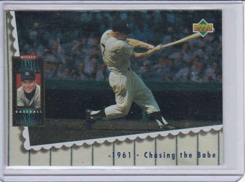 Mickey Mantle 1994 Upper Deck Baseball Heroes 1961 Chasing the B