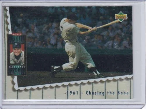 Mickey Mantle 1994 Upper Deck Baseball Heroes 1961 Chasing the B