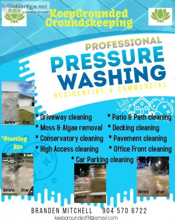 Pressure Washing Specialst Deals Starting  50 CALL FOR FREE QUOT