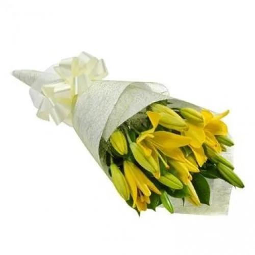 Beautiful &quotYellow Asiatic Lilies&quot Stock Limited. Order N