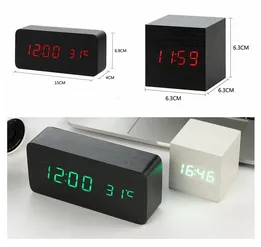Buy Electronic Wooden LED Alarm Clock ShoppySanta