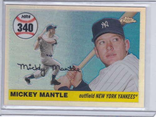 Mickey Mantle 2007 Topps Chrome Refractor (081500) Mickey Mantle