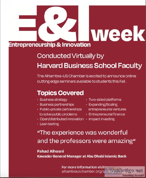 Harvard Online Innovation and Entrepreneurship Sessions