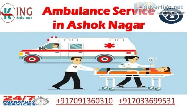 King Ambulance Service in Ashok Nagar - with Full ICU-Support