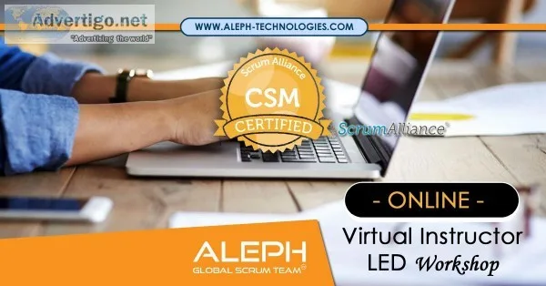 Certified Scrum Master  Scrum Alliance  Virtual Instructor Led w
