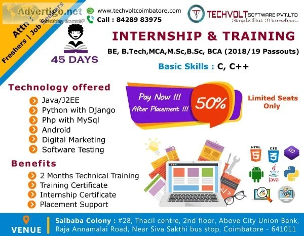 Django Framework Placement Training in Coimbatore  On Job Traini