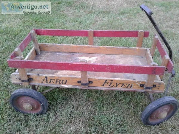 VINTAGE COLLECTABLE ANTIQUE AERO FLYER WAGON