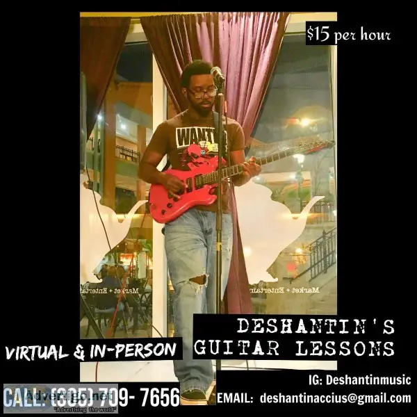 Deshantin s guitar lessons