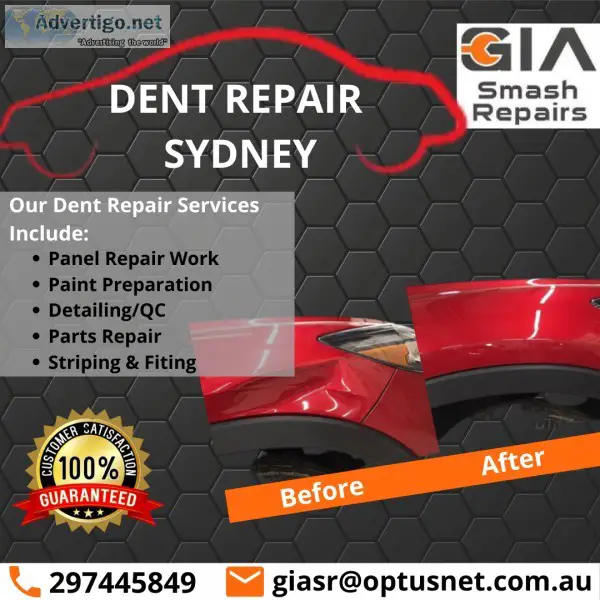 Best paintless dent removing services in Sydney