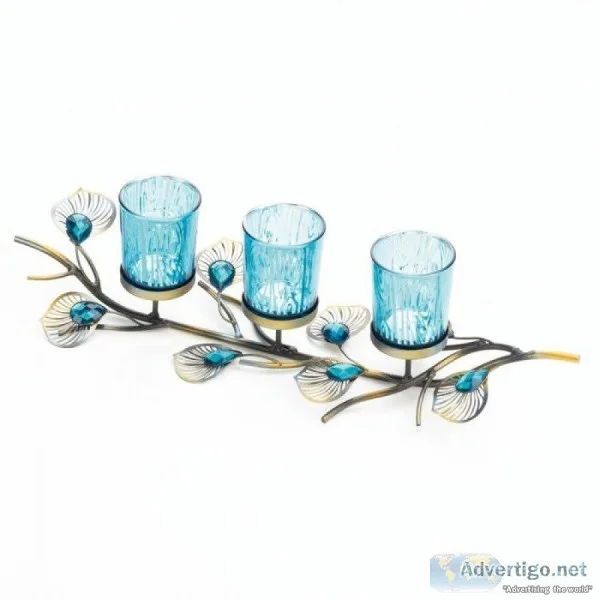 Peacock Inspired Candle Trio (Wholesale and Bulk Discounts Avail