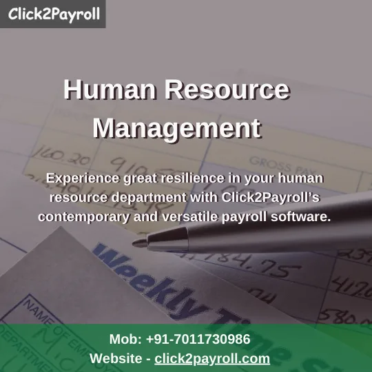 Human Resource Management Software - Click2Payroll