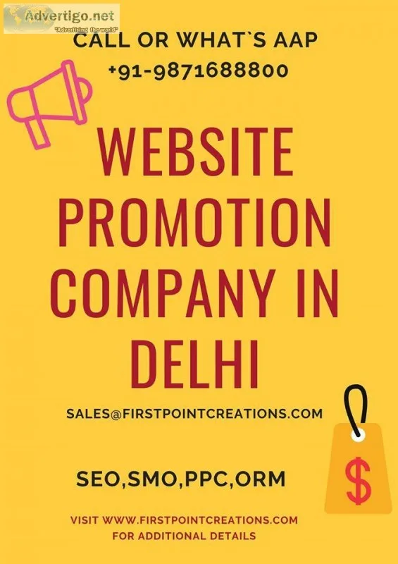 Website Promotion Company in Delhi First Point Creations