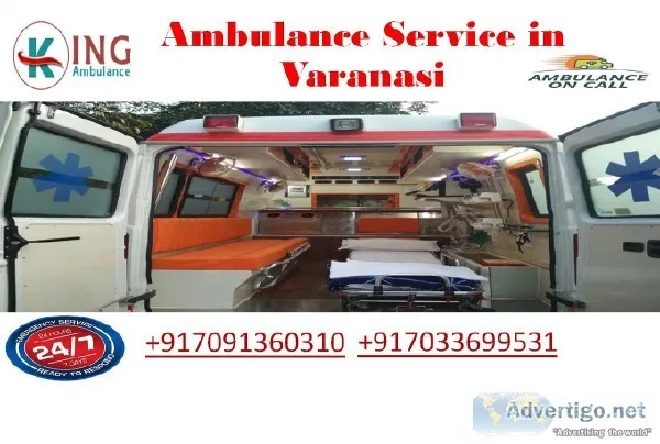 Fast and Most Superior Ambulance Service in Varanasi by King