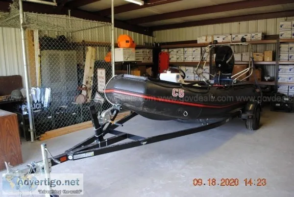 Zodiac Boat Trailer and Motor