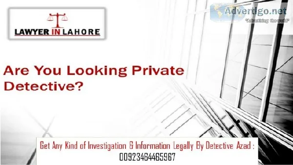 Easy way to find the Private Detective Agency in Lahore
