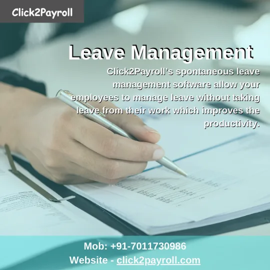 Online Employee Leave Management system - Click2Payroll