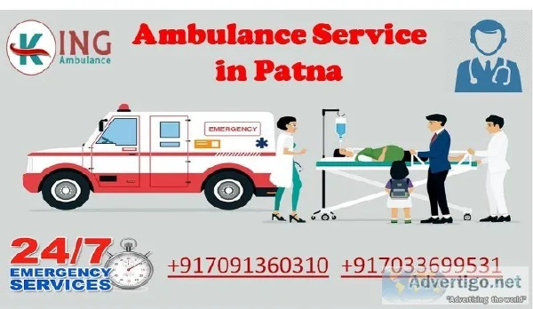 Get King Ambulance Service in Patna &ndash With Proper ICU-Suppo