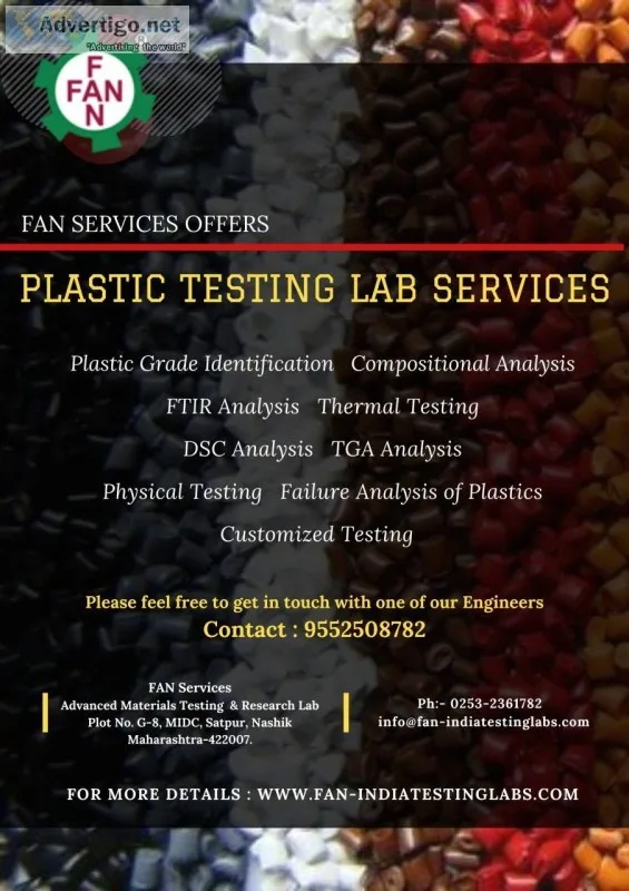 Plastic, polymer, ftir, tga, dsc, iv, rohs testing lab mumbai, p