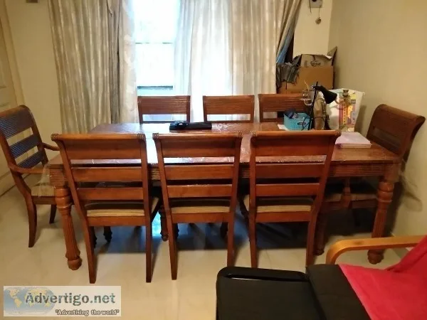 Dinning table with 8 chairs for sale