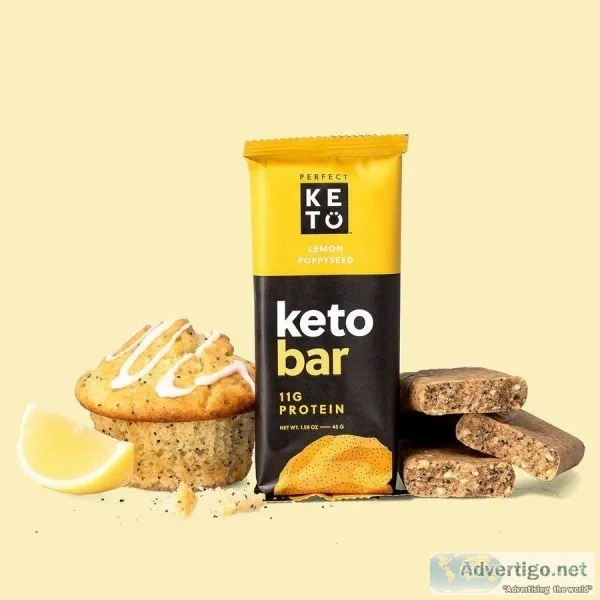 Keto Bars - 12 Bars - Lemon Poppyseed