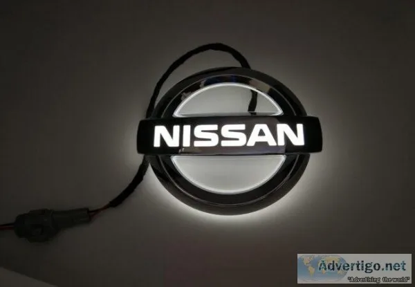 Gold Finish Custom Illuminated Badges and Labels  Premium Emblem