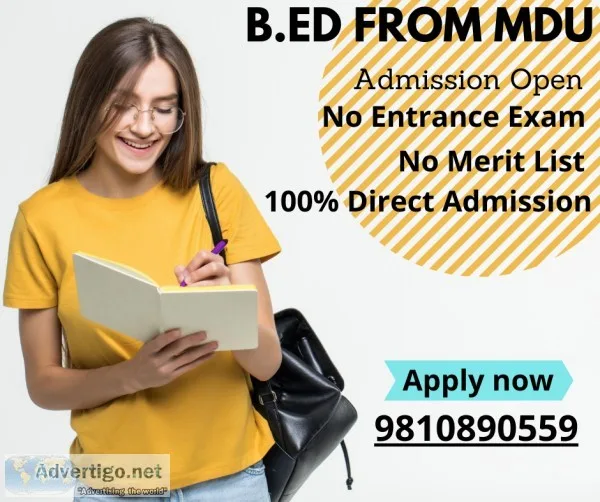 B.ED Course admission Open Enroll Now