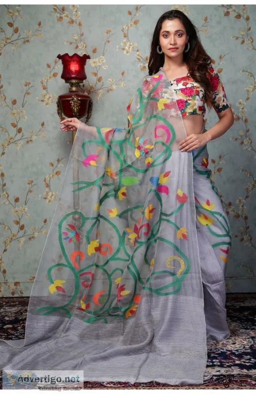 Shop from a variety of pure matka silk sarees online