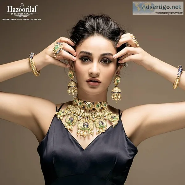 Hazoorilal engagement jewellery sets