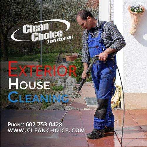 Exterior house cleaning