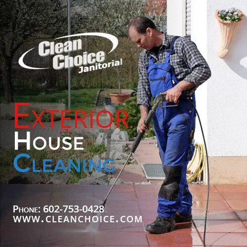 Exterior house cleaning