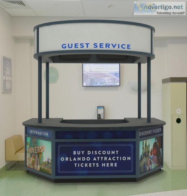 Multipurpose Backlit Display Booth  Island  Kiosk