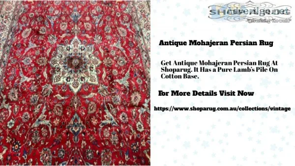 Antique Mohajeran Persian Rug