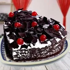 Heart Shape Black Forest Cake