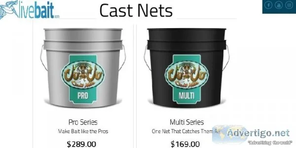Best Cast Net Fishing  LiveBait.com