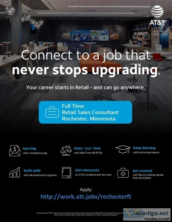 Full Time Retail Sales Consultant - Rochester MN