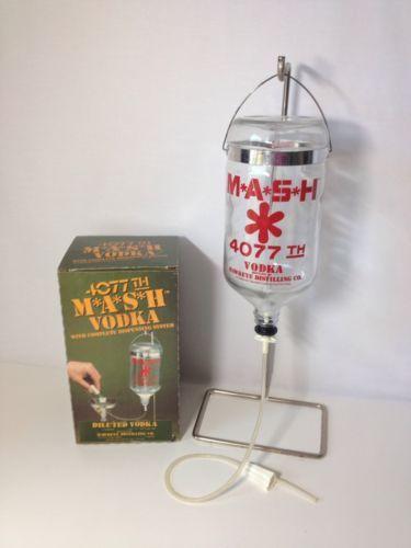 VINTAGE COLLECTIBLE 4077th MASH VODKA IV DISPENSING SYSTEM-NEW