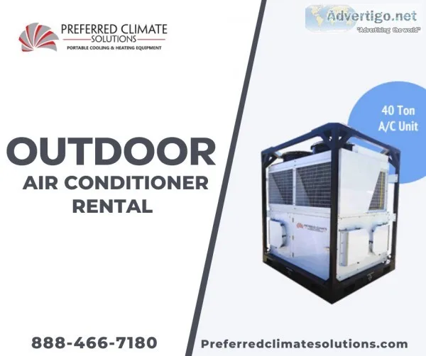 Get Outdoor Air Conditioner on Rental at Best Price