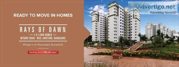 2 andamp 3 BHK Flats in Mysore Road Bangalore  Provident Rays of