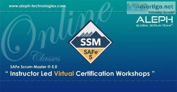 SAFe Scrum Master  SAFe 5.0  Virtual Instructor Led Workshop  Al