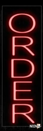 Order In Red (Vertical) Neon Sign